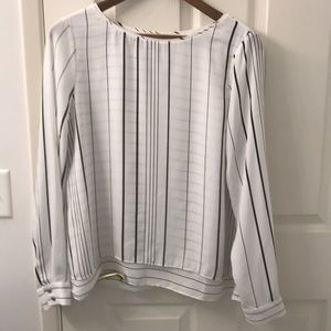 WHBM striped blouse